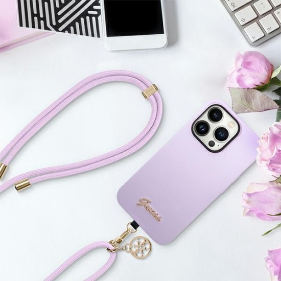 Guess CBDY Cord phone strap - lilac Guess CBDY Cord phone strap - lilac