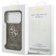 Guess 4G Big 4G Classic Logo case for iPhone 17 Pro brown - silver