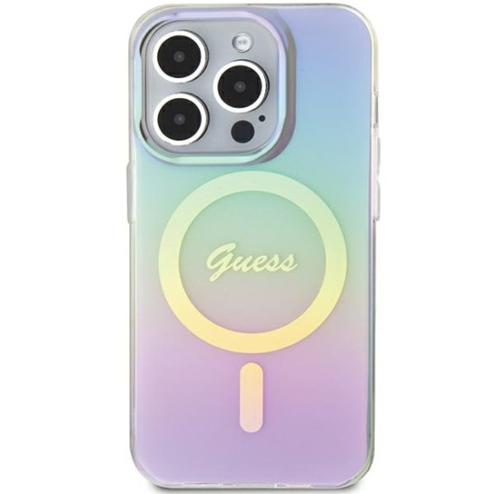 Guess GUHMP15LHITSU iPhone 15 Pro 6.1" purple/purple hardcase IML Iridescent MagSafe Guess GUHMP15LHITSU iPhone 15 Pro 6.1" purple/purple hardcase IML Iridescent MagSafe