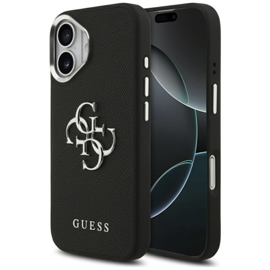 Guess Grained Big 4G Classic Logo case for iPhone 17 - black Guess Grained Big 4G Classic Logo case for iPhone 17 - black