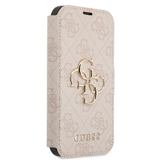 Guess GUBKP13X4GMGPI iPhone 13 Pro Max 6.7" pink/pink book 4G Big Metal Logo