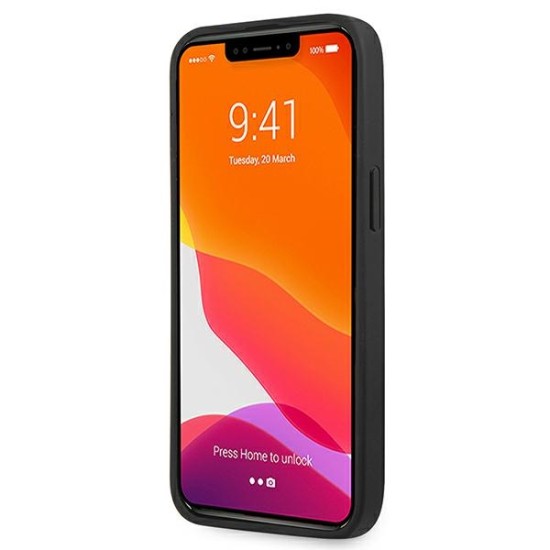 Guess Saffiano 4G Metal Logo case for iPhone 13 Pro / 13 6.1" - black