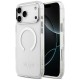 Guess Metal Outline MagSafe case for iPhone 17 Pro Max - silver