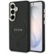 Guess Saffiano Peony Embossed Ring MagSafe case for Samsung Galaxy S26 - black Guess Saffiano Peony Embossed Ring MagSafe case for Samsung Galaxy S26 - black