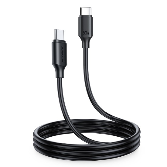 Joyroom Long-Lasting Series A9 USB-C / USB-C PD QC cable 60W 3A 1m - black Joyroom Long-Lasting Series A9 USB-C / USB-C PD QC cable 60W 3A 1m - black