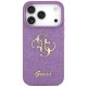 Guess Fixed Glitter Big 4G case for iPhone 17 Pro - purple Guess Fixed Glitter Big 4G case for iPhone 17 Pro - purple
