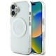 Guess IML Metal Colored Circle Classic Logo MagSafe case for iPhone 16 - white Guess IML Metal Colored Circle Classic Logo MagSafe case for iPhone 16 - white