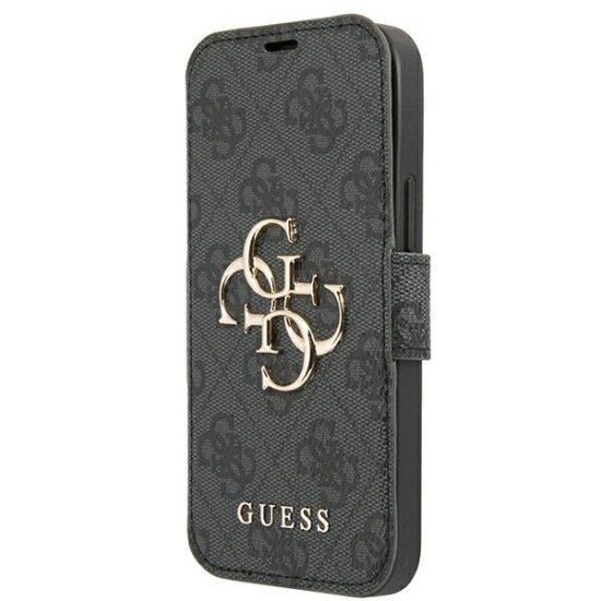 Guess GUBKP13X4GMGGR iPhone 13 Pro Max 6.7" gray/gray book 4G Big Metal Logo Guess GUBKP13X4GMGGR iPhone 13 Pro Max 6.7" gray/gray book 4G Big Metal Logo