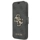 Guess GUBKP13X4GMGGR iPhone 13 Pro Max 6.7" gray/gray book 4G Big Metal Logo Guess GUBKP13X4GMGGR iPhone 13 Pro Max 6.7" gray/gray book 4G Big Metal Logo