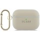Guess Grained Classic Logo Hook case for AirPods Pro 3 - gold Guess Grained Classic Logo Hook case for AirPods Pro 3 - gold