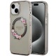 Guess IML Flowers Wreath MagSafe case for iPhone 15 / 14 / 13 - black Guess IML Flowers Wreath MagSafe case for iPhone 15 / 14 / 13 - black