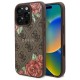 Guess GUHMP16LP4ROPEMCW iPhone 16 Pro 6.3" brown/brown hardcase 4G Flowers Print MagSafe Guess GUHMP16LP4ROPEMCW iPhone 16 Pro 6.3" brown/brown hardcase 4G Flowers Print MagSafe
