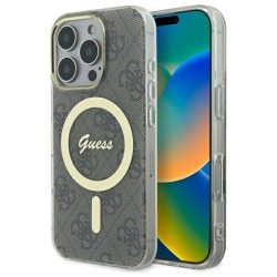 Guess IML 4G MagSafe case for iPhone 16 Pro - brown Guess IML 4G MagSafe case for iPhone 16 Pro - brown