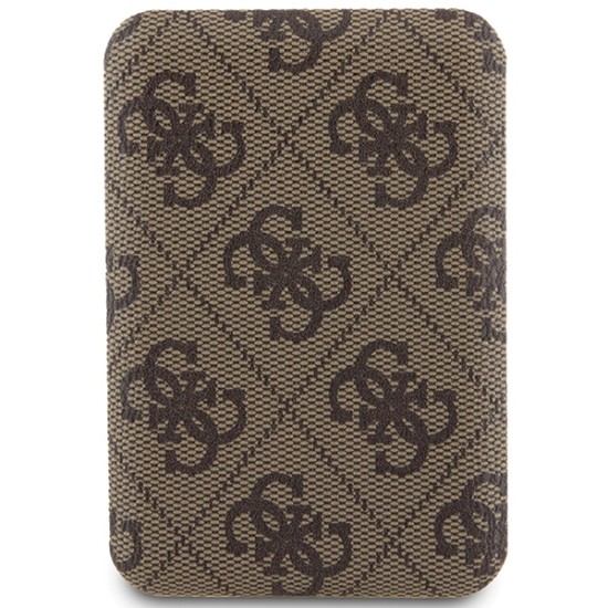 Guess Powerbank inductive 15W GUPB5FP4EMGW 5000mAh brown/brown 4G Leather Metal Logo MagSafe Guess Powerbank inductive 15W GUPB5FP4EMGW 5000mAh brown/brown 4G Leather Metal Logo MagSafe