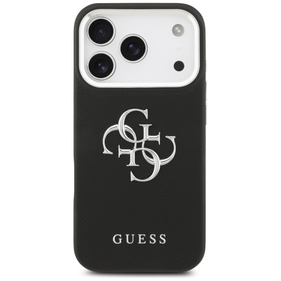 Guess Grained Big 4G Classic Logo case for iPhone 17 Pro - black Guess Grained Big 4G Classic Logo case for iPhone 17 Pro - black