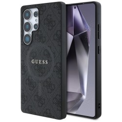 Guess Leather 4G Colored Ring Classic Logo MagSafe Case Samsung Galaxy S25 Ultra black Guess Leather 4G Colored Ring Classic Logo MagSafe Case Samsung Galaxy S25 Ultra black