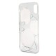 Guess Flower Desire Red Rose iPhone X Case - Transparent
