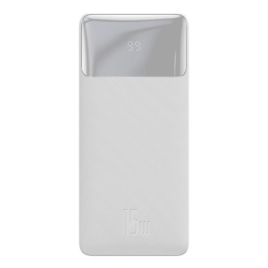 Baseus Bipow power bank with display 30000mAh 15W white (Overseas Edition) + USB-A - Micro USB cable 0.25m white (PPBD050202) Baseus Bipow power bank with display 30000mAh 15W white (Overseas Edition) + USB-A - Micro USB cable 0.25m white (PPBD050202)