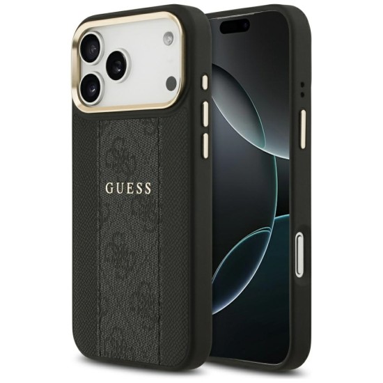 Guess 4G Stripe MagSafe case for iPhone 17 Pro Max - black Guess 4G Stripe MagSafe case for iPhone 17 Pro Max - black