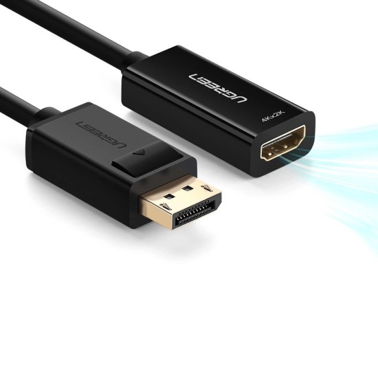 Ugreen Cable Cable from DisplayPort (Male) to HDMI (Female) (Unidirectional) 1080P 60Hz 12bit Black (40362) Ugreen Cable Cable from DisplayPort (Male) to HDMI (Female) (Unidirectional) 1080P 60Hz 12bit Black (40362)