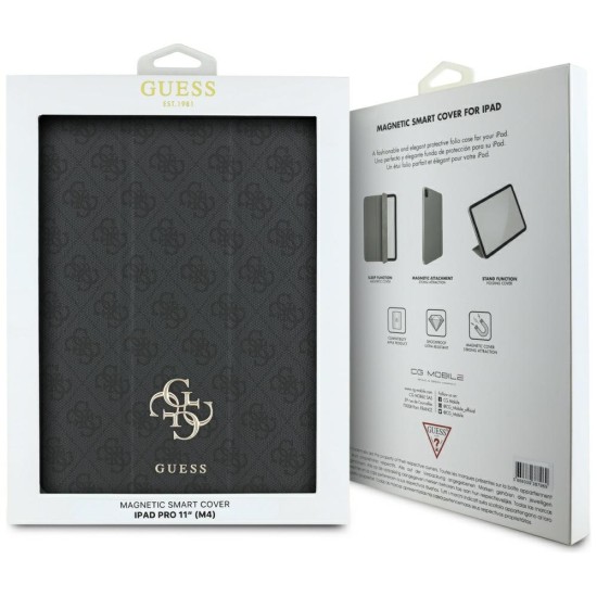 Guess GUFC11PM24PS4SGK iPad Pro 11" 2024 black/black Magnetic 4G Big Logo Guess GUFC11PM24PS4SGK iPad Pro 11" 2024 black/black Magnetic 4G Big Logo