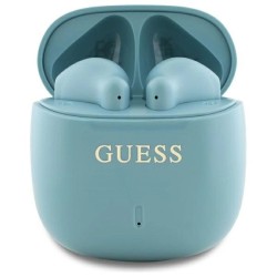Guess Bluetooth headphones GUTWSJ14ESGQ TWS + docking station turquoise/turquoise Printed Classic Logo Guess Bluetooth headphones GUTWSJ14ESGQ TWS + docking station turquoise/turquoise Printed Classic Logo