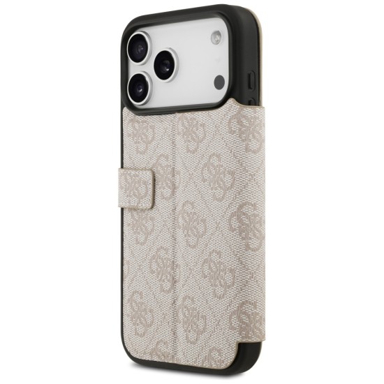 Guess Book 4G Metal Logo Case for iPhone 17 Pro Max - Pink