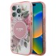 Guess IML Flower &amp;amp; Tonal Circle MagSafe iPhone 16 Pro Max Case - Pink