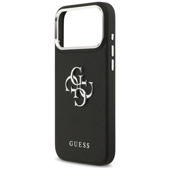 Guess Grained Big 4G Classic Logo case for iPhone 17 Pro Max - black Guess Grained Big 4G Classic Logo case for iPhone 17 Pro Max - black