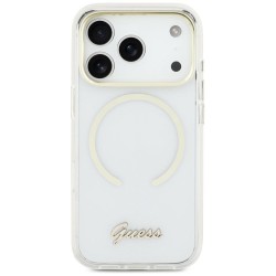 Guess IML Script Metal MagSafe Case for iPhone Air - Clear Guess IML Script Metal MagSafe Case for iPhone Air - Clear