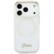 Guess IML Script Metal MagSafe Case for iPhone Air - Clear