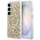 Guess IML Leopard Print Triangle MagSafe Case for Samsung Galaxy S26 - Brown