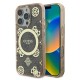 Guess IML Peony On 4G Background MagSafe Case for iPhone 16 Pro - Brown Guess IML Peony On 4G Background MagSafe Case for iPhone 16 Pro - Brown