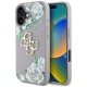 Guess Grained Roses Big 4G Logo iPhone 16 Case - Purple Guess Grained Roses Big 4G Logo iPhone 16 Case - Purple