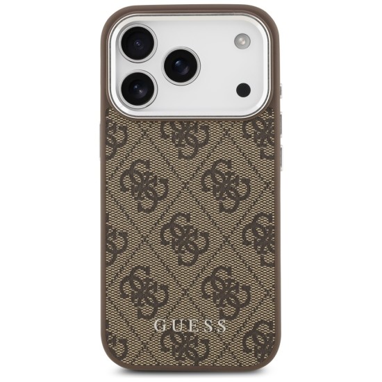 Guess 4G Classic Logo MagSafe case for iPhone 17 Pro - brown