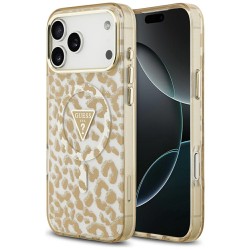 Guess Leopard Glitter MagSafe Case for iPhone 17 Pro Max - Brown Guess Leopard Glitter MagSafe Case for iPhone 17 Pro Max - Brown