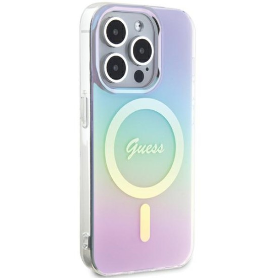 Guess GUHMP15LHITSU iPhone 15 Pro 6.1" purple/purple hardcase IML Iridescent MagSafe Guess GUHMP15LHITSU iPhone 15 Pro 6.1" purple/purple hardcase IML Iridescent MagSafe