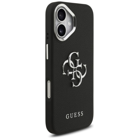 Guess Grained Big 4G Classic Logo case for iPhone 17 - black Guess Grained Big 4G Classic Logo case for iPhone 17 - black