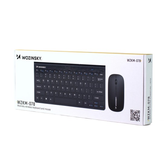 Wozinsky Wireless Keyboard + Compact Mouse Set - Black Wozinsky Wireless Keyboard + Compact Mouse Set - Black