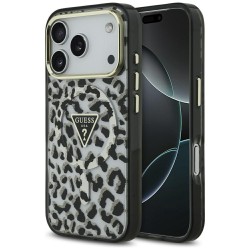 Guess Leopard Glitter MagSafe Case for iPhone 17 Pro - Black Guess Leopard Glitter MagSafe Case for iPhone 17 Pro - Black