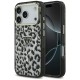 Guess Leopard Glitter MagSafe Case for iPhone 17 Pro - Black