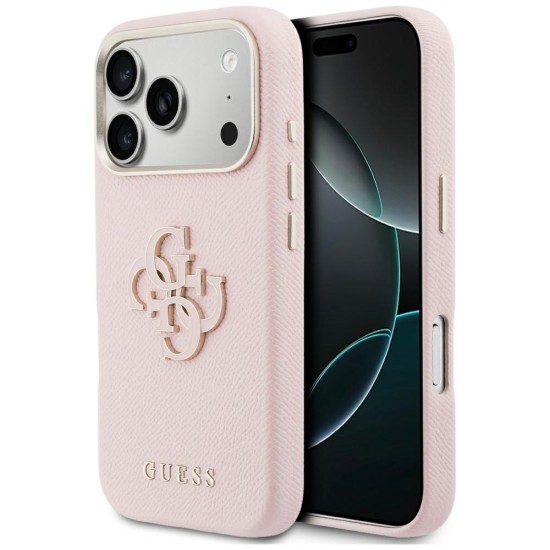 Guess FW Resin Logo Case for iPhone 17 Pro - Pink Guess FW Resin Logo Case for iPhone 17 Pro - Pink