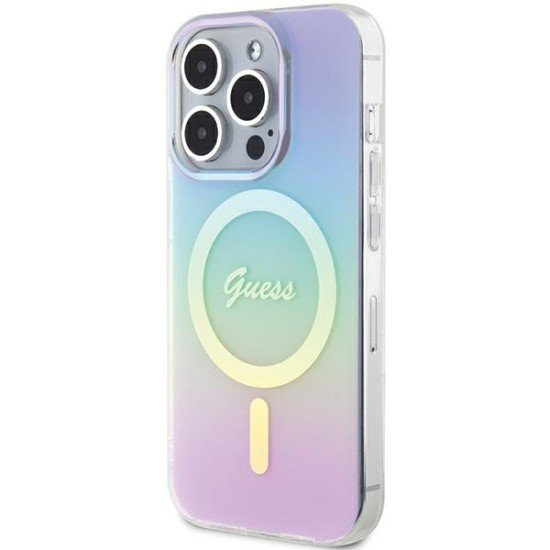 Guess GUHMP15XHITSU iPhone 15 Pro Max 6.7" purple/purple hardcase IML Iridescent MagSafe Guess GUHMP15XHITSU iPhone 15 Pro Max 6.7" purple/purple hardcase IML Iridescent MagSafe