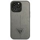 Guess Saffiano Triangle Logo case for iPhone 13 Pro Max 6.7" - silver Guess Saffiano Triangle Logo case for iPhone 13 Pro Max 6.7" - silver