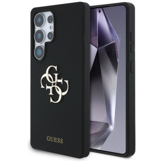 Guess Silicone Big 4G Logo Bottom Script case for Samsung Galaxy S25 Ultra - black Guess Silicone Big 4G Logo Bottom Script case for Samsung Galaxy S25 Ultra - black
