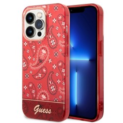 Guess GUHCP14LHGBNHR iPhone 14 Pro 6.1" red/red hardcase Bandana Paisley Guess GUHCP14LHGBNHR iPhone 14 Pro 6.1" red/red hardcase Bandana Paisley