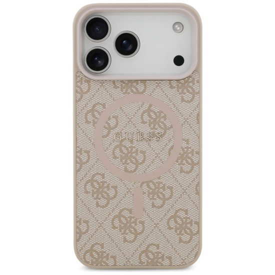 Guess 4G Ring Classic Logo MagSafena iPhone 17 Pro Max Case - Pink Guess 4G Ring Classic Logo MagSafena iPhone 17 Pro Max Case - Pink