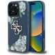 Guess Grained Roses Big 4G logo case for iPhone 16 Pro Max - blue Guess Grained Roses Big 4G logo case for iPhone 16 Pro Max - blue