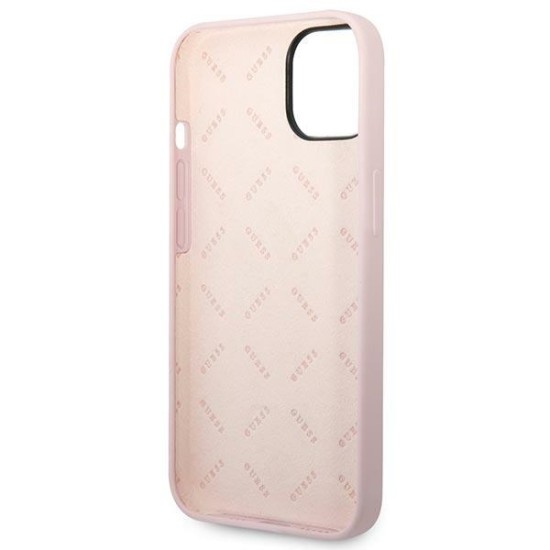 Guess Silicone Triangle Case for iPhone 14 6.1" - Purple