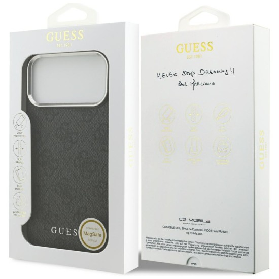 Guess 4G Classic Logo MagSafe case for iPhone 17 Pro Max - black Guess 4G Classic Logo MagSafe case for iPhone 17 Pro Max - black